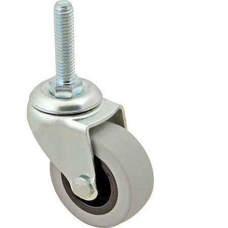 Victory Caster, Stem 2"Od, 3/8-16, Gray 50648306